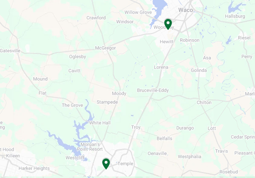 Central Texas garage door service locations